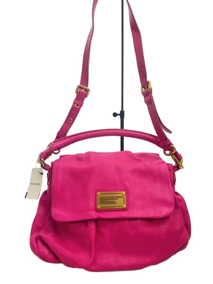 MARC JACOBS Shoulder Bag Leather PNK Solid