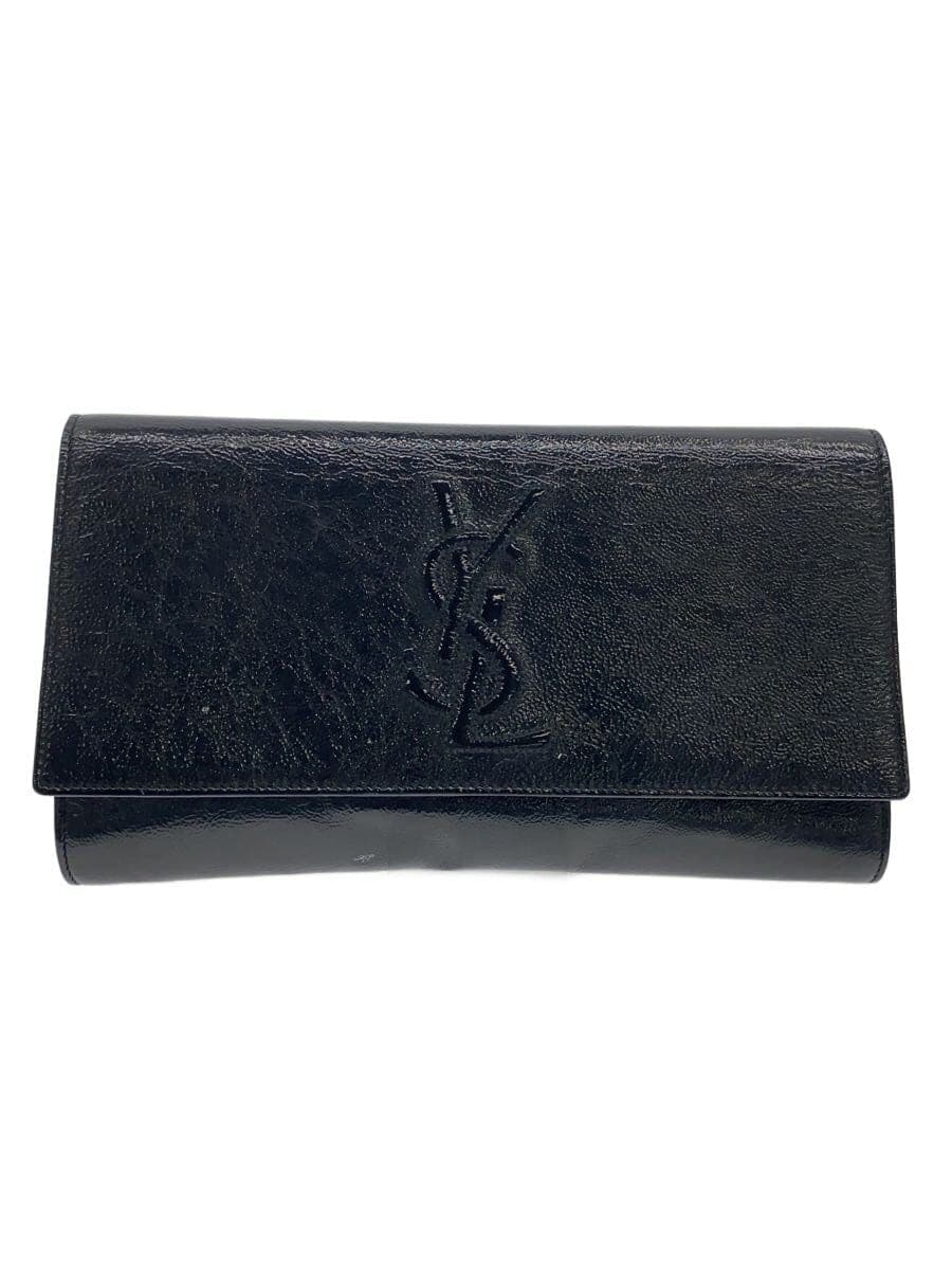 YVES SAINT LAURENT clutch bag -- BLK