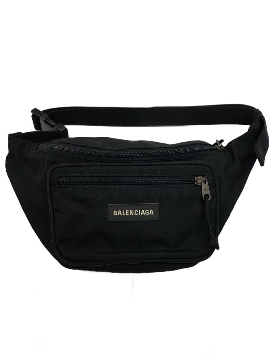 BALENCIAGA Explorer Waist Bag Nylon BLK Solid 482389