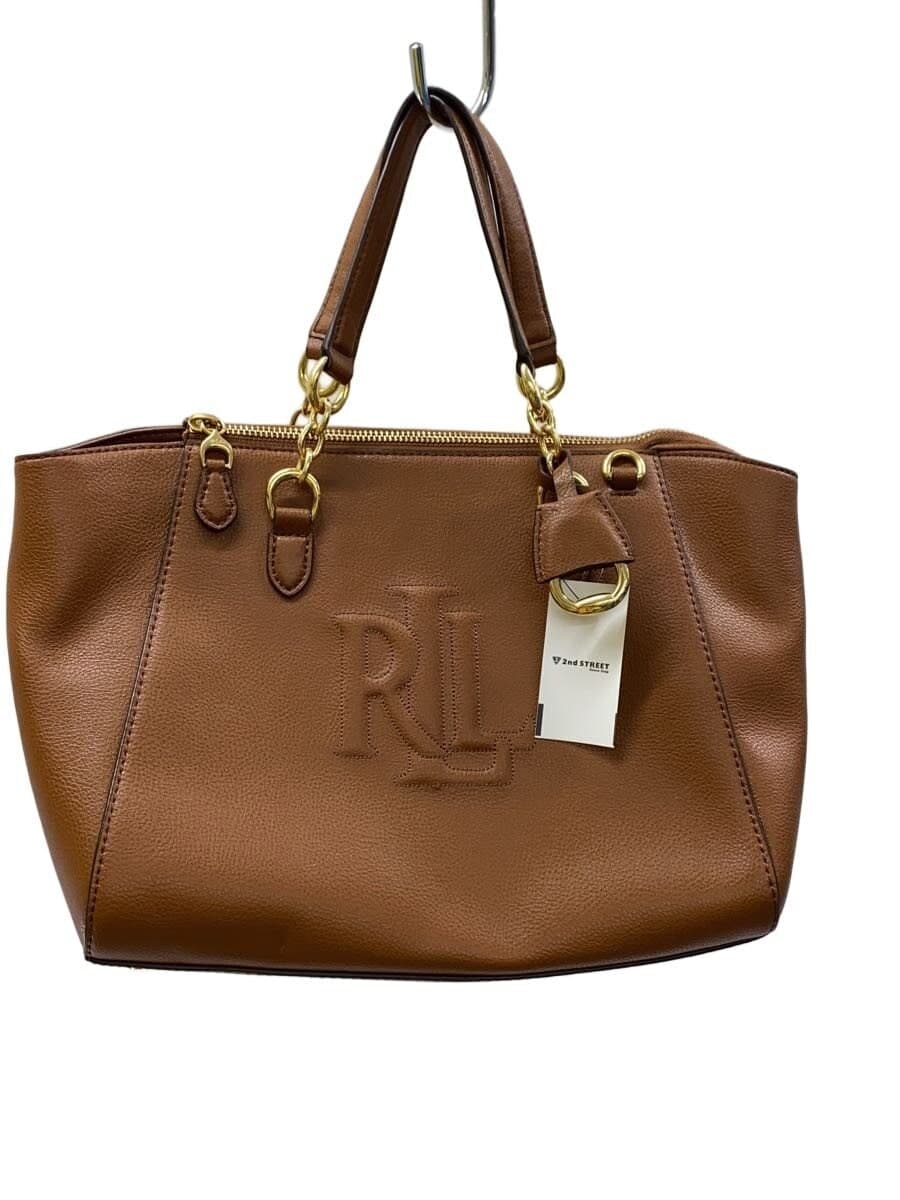 LAUREN RALPH LAUREN2-Way Tote Bag Leather BRW Solid