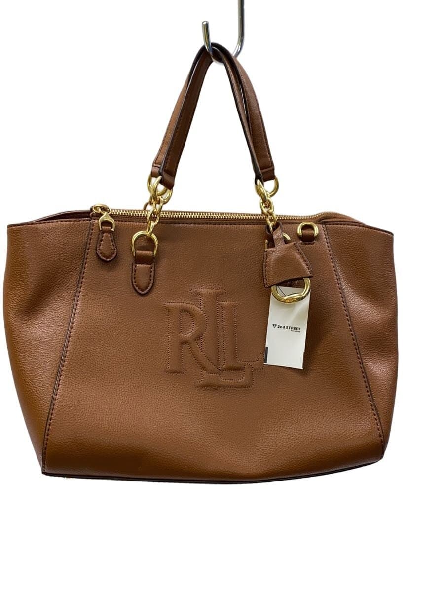 LAUREN RALPH LAUREN2-Way Tote Bag Leather BRW Solid