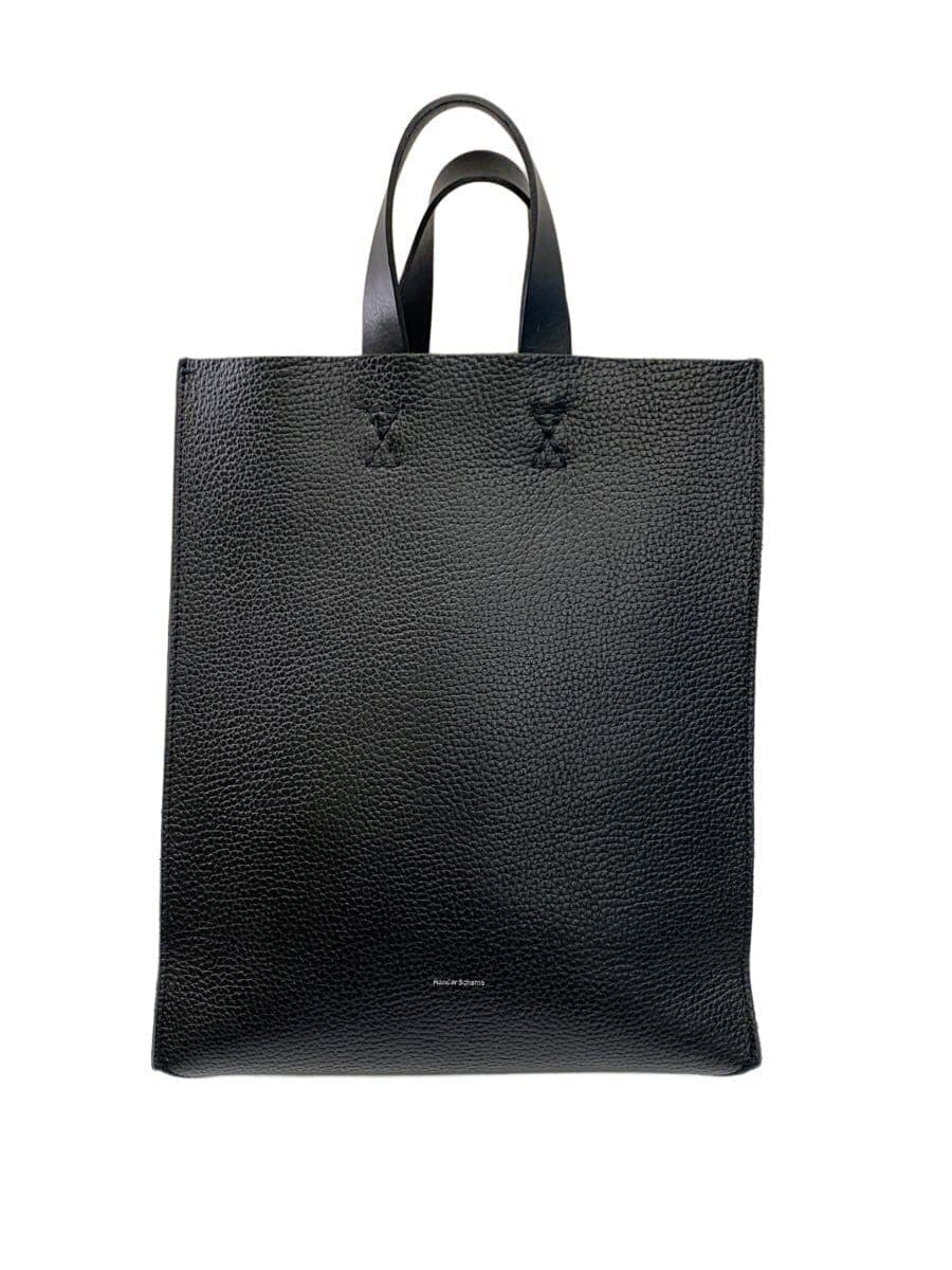 Hender Schemepaper bag big Tote Bag Leather BLK Solid