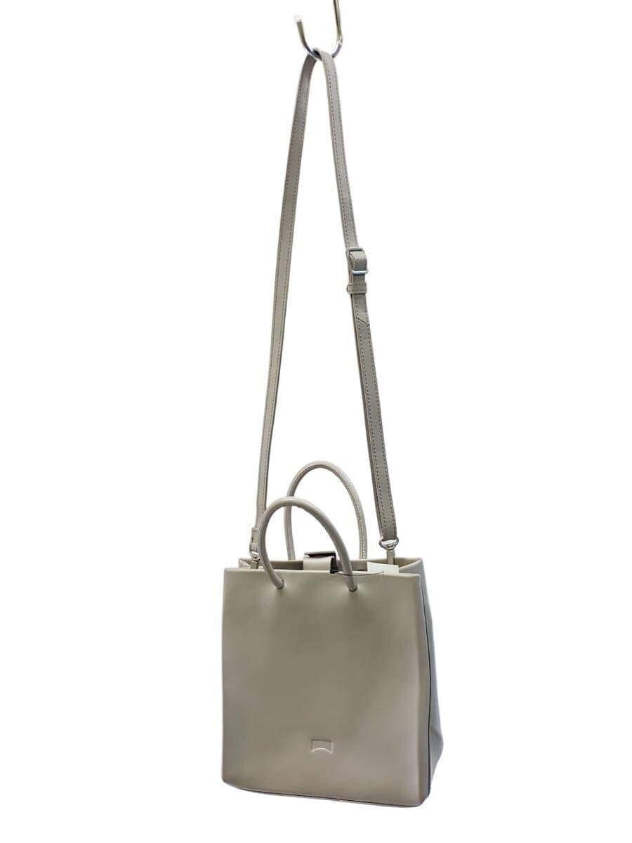 Camper shoulder bag leather GRY plain 52632-31