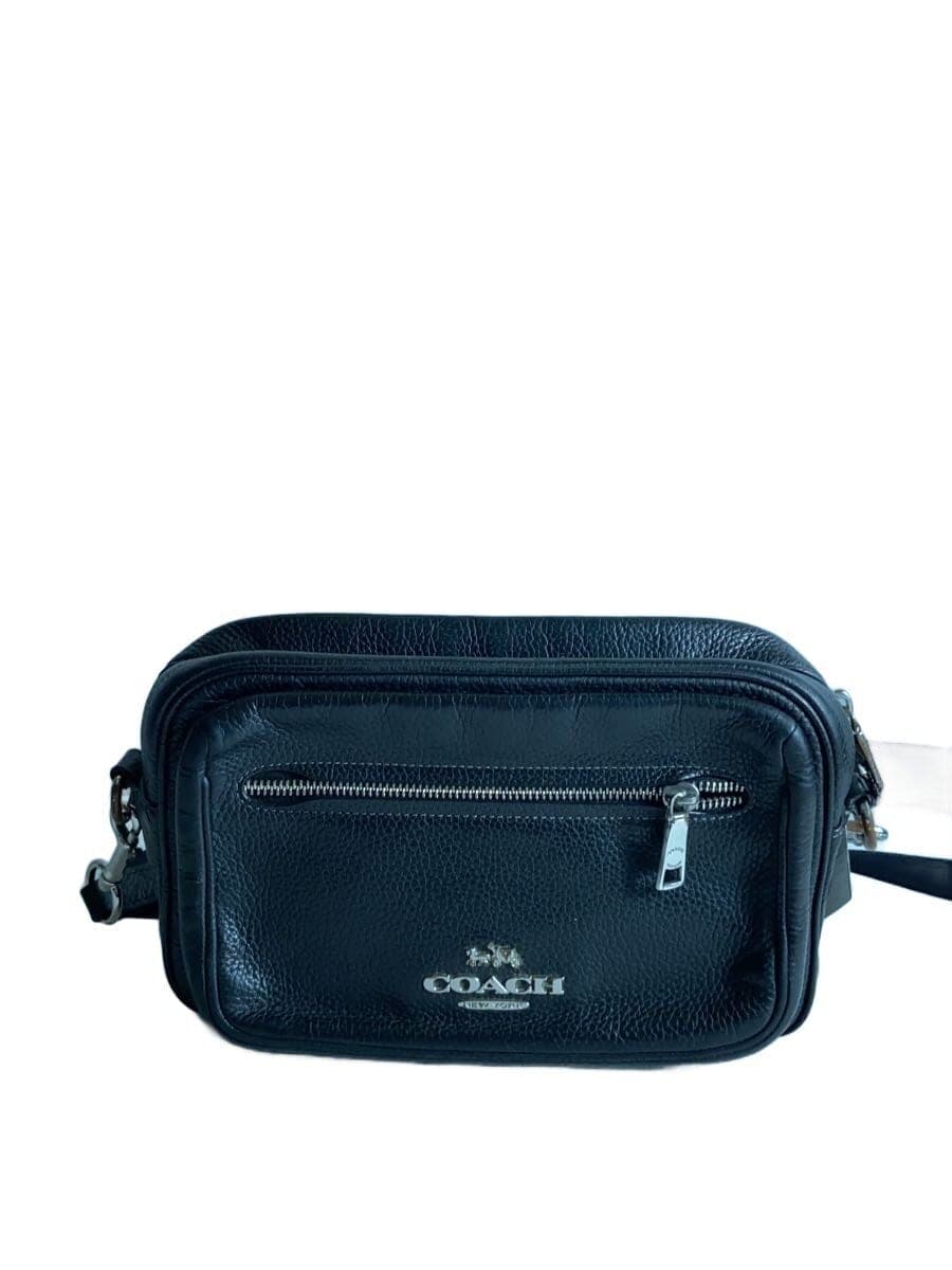 COACH Shoulder Bag Leather BLK