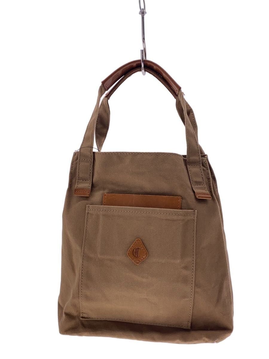 CLEDRAN leather switch handbag canvas BRW plain