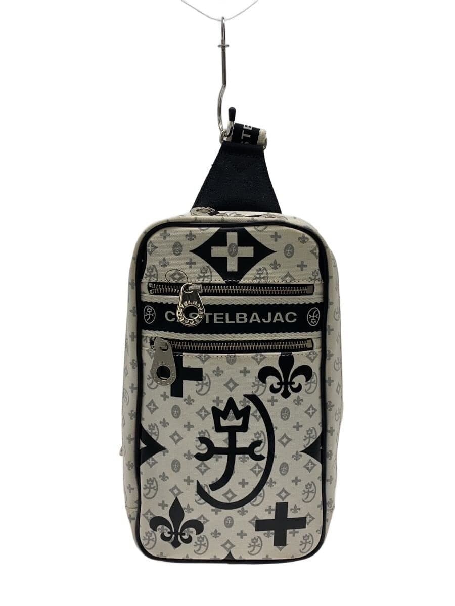 CASTELBAJAC Nice Body Bag Shoulder Bag WHT All Over Pattern