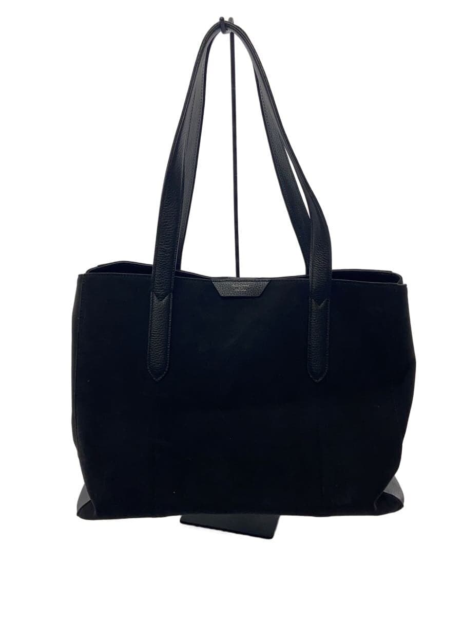 PELLE MORBIDA Colore Tote Bag Suede BLK