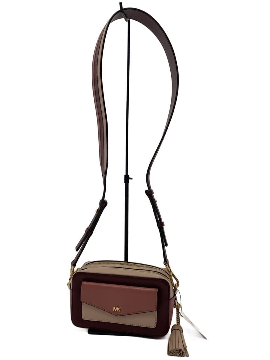 MICHAEL KORS SMALL POCKET CAMERA BAG Shoulder Bag Leather PNK 32F8GF5M5T
