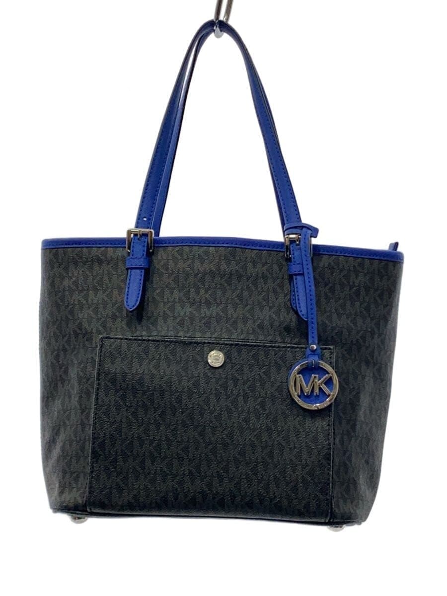 MICHAEL KORS Tote Bag PVC BLK Allover Pattern 30S7STTT8B