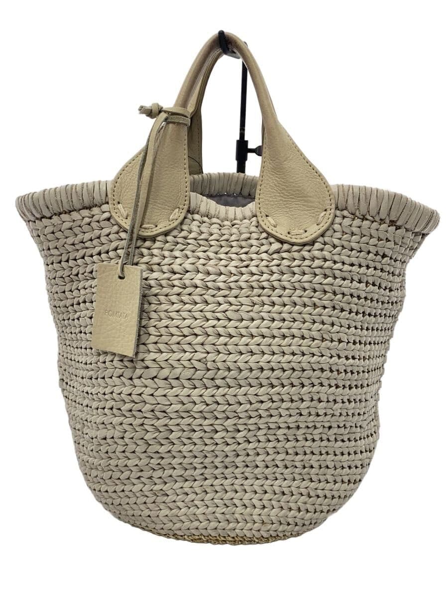 POMTATA Handbag Leather Gray