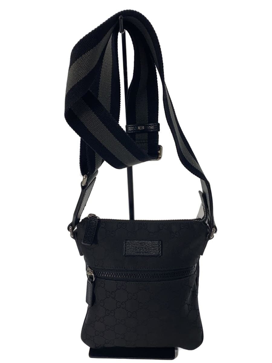 GUCCI Shoulder Bag Nylon BLK All Over Pattern 449183