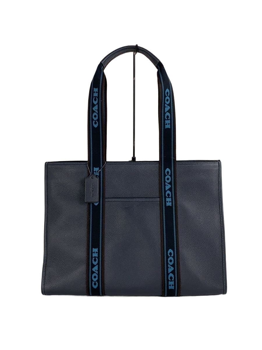COACHSMITH Tote Bag Leather Navy Solid CM716