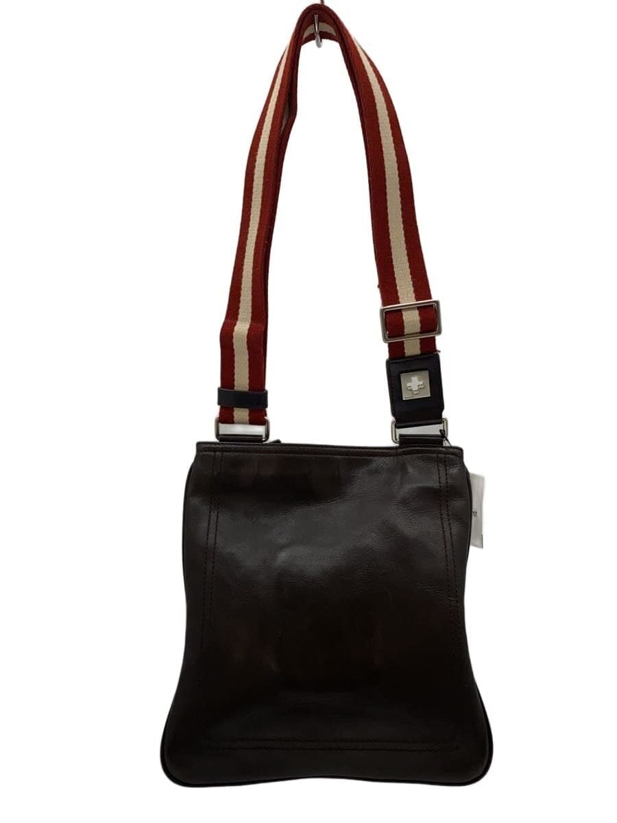 BALLY Shoulder Bag Leather BRW Solid Color