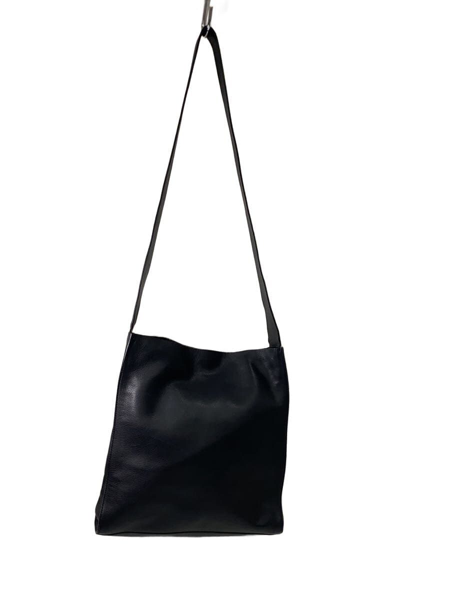 MARGARET HOWELL Shoulder Bag Cowhide BLK Made in Japan