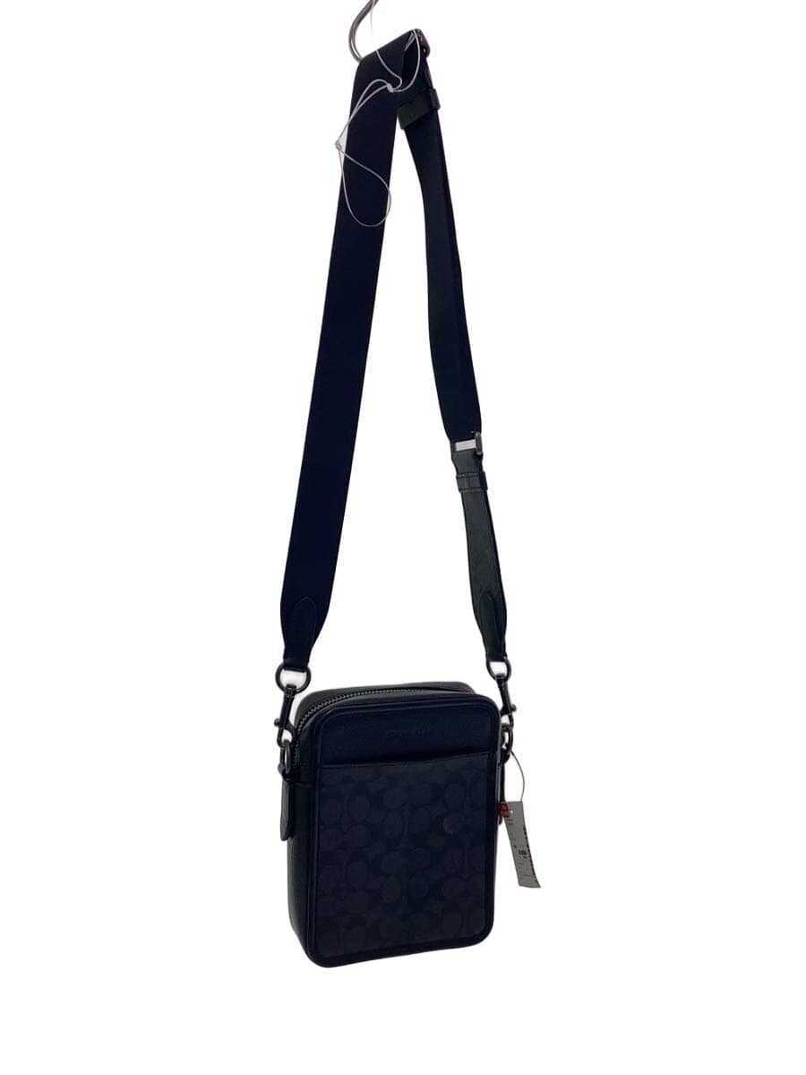 COACH Shoulder Bag Leather Black CW388