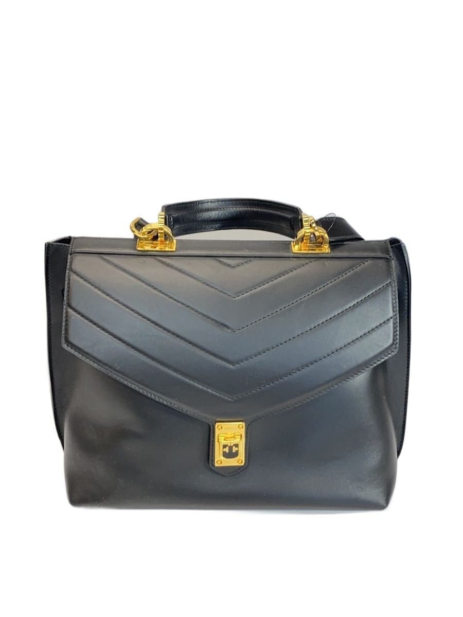 FURLA2-Way Shoulder Bag Leather BLK Solid TORTONA