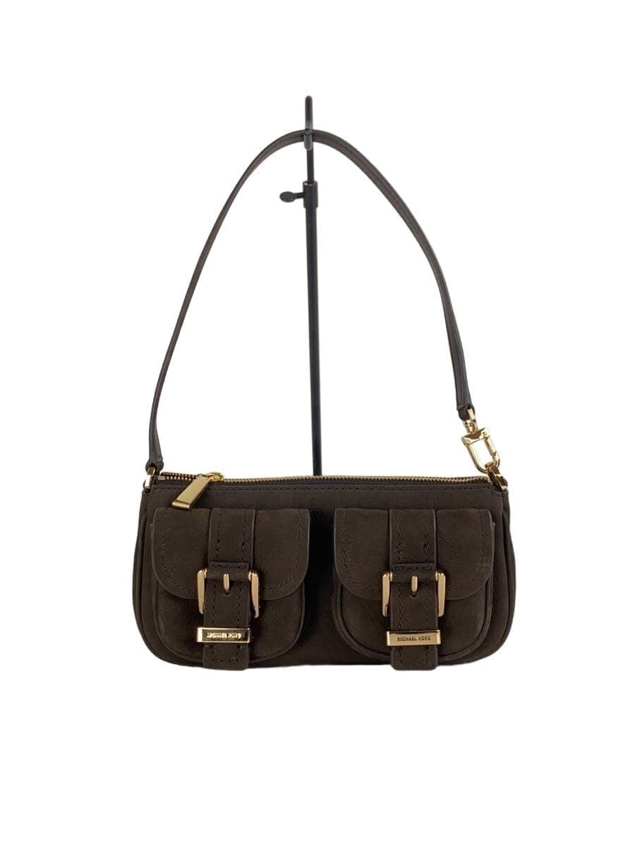 MICHAEL KORSZOE Shoulder Bag Pochette Leather Brown AV-2505