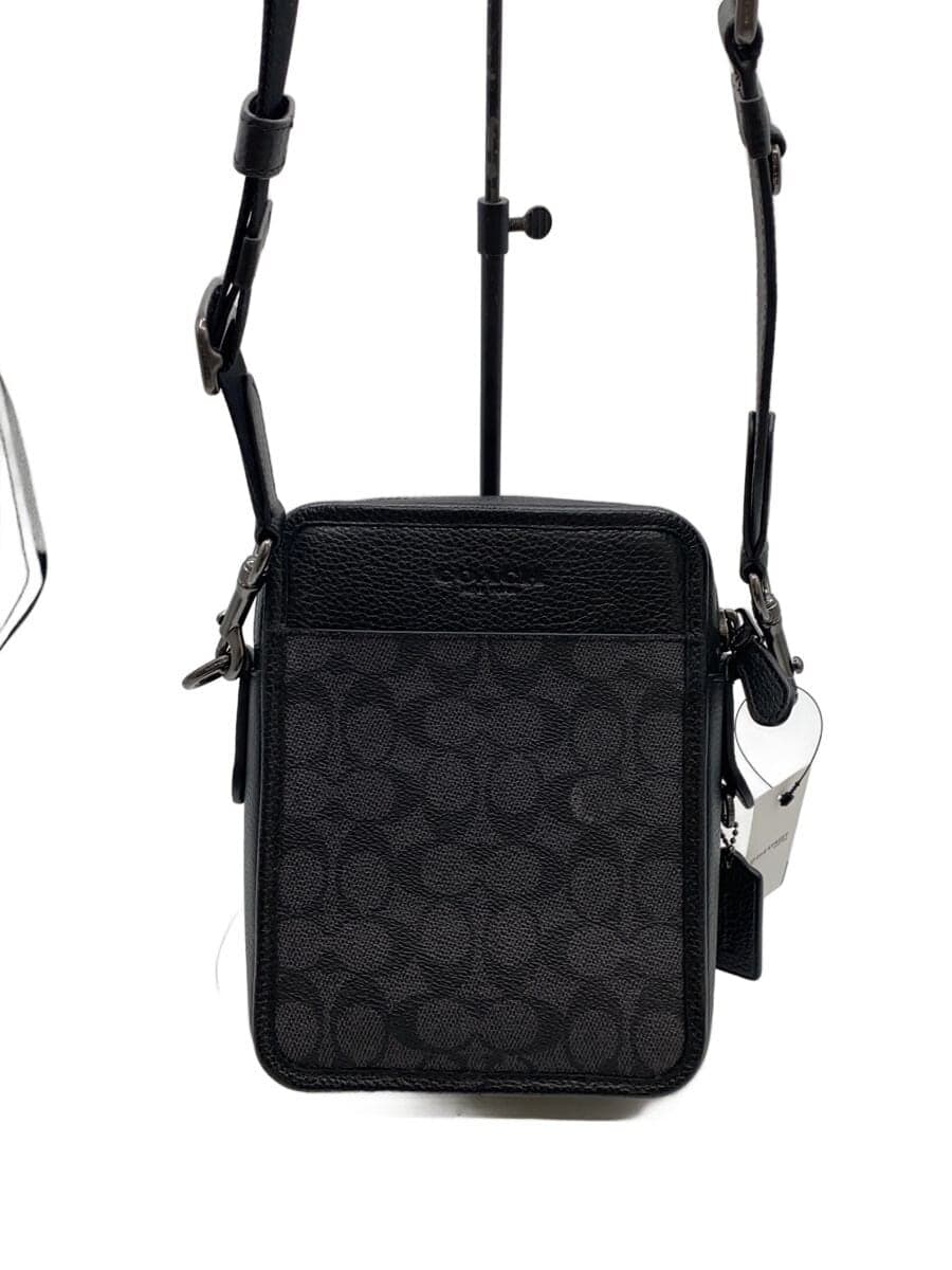 COACH Sullivan Crossbody Shoulder Bag Leather GRY All Over Pattern CW388