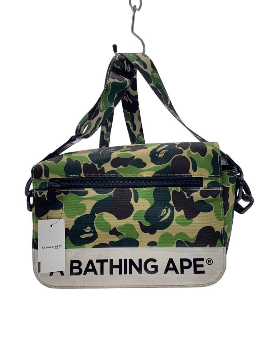 A BATHING APE Shoulder Bag Polyester KHK Camouflage 001GDG201122X Stain pc