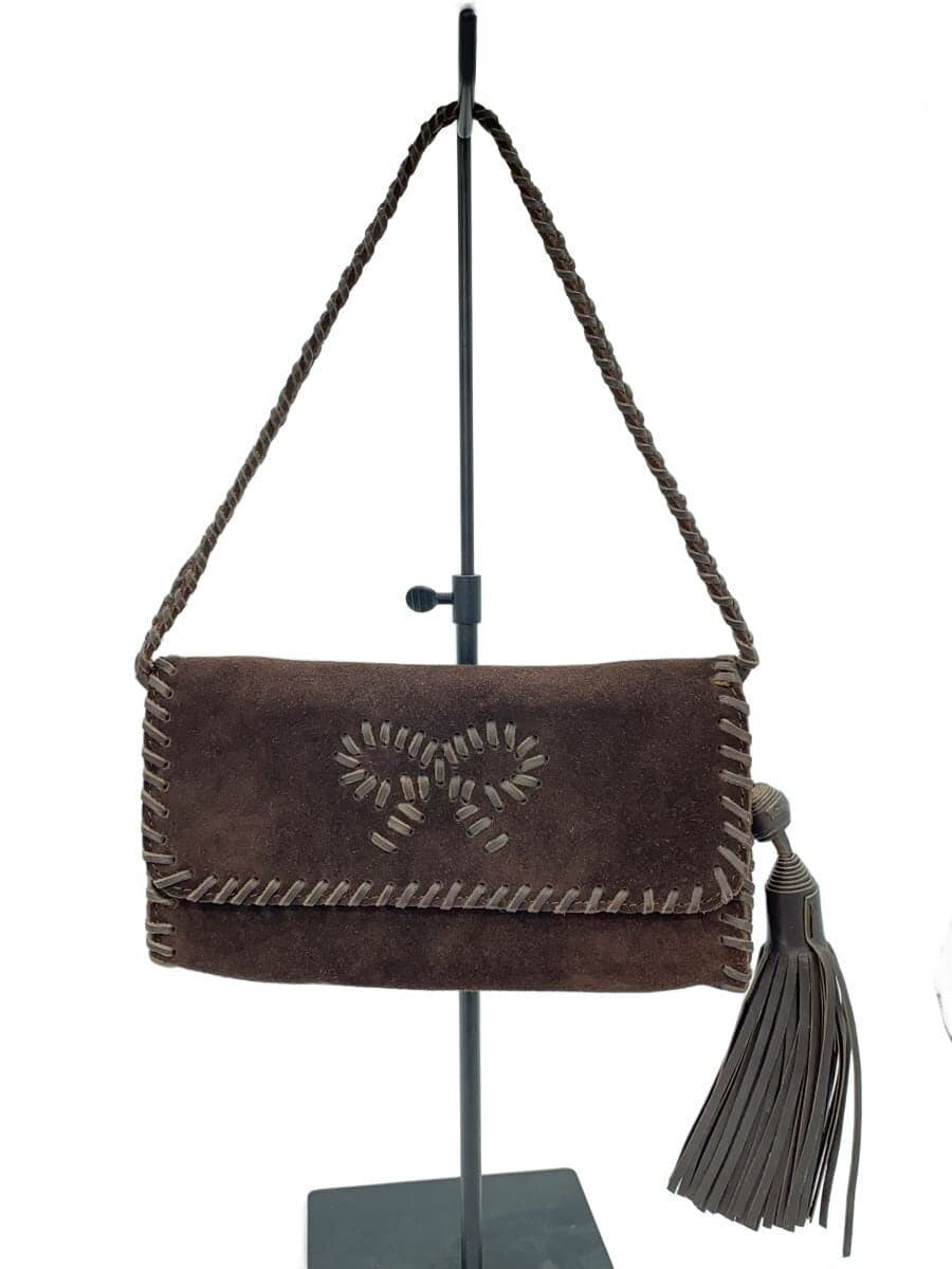ANYA HINDMARCH Handbag Suede BRW Solid