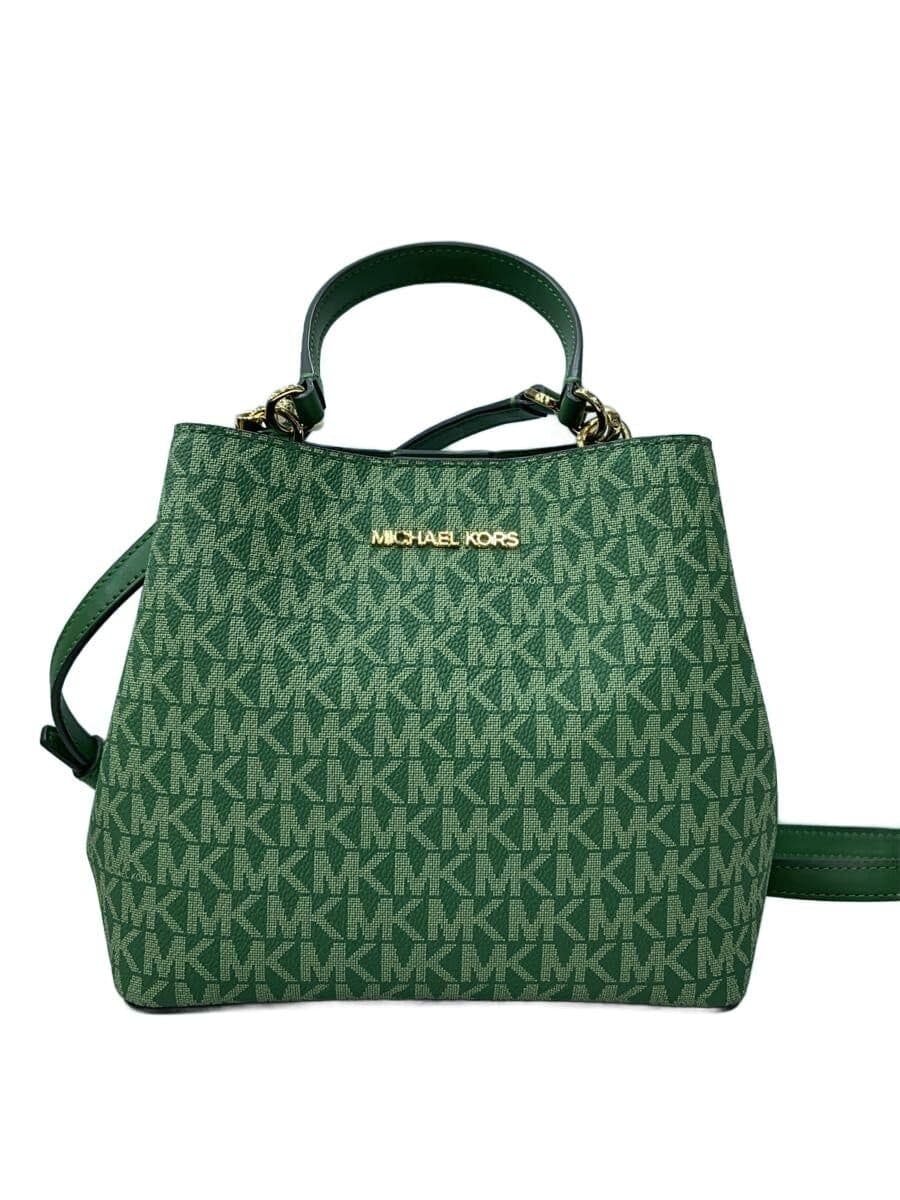 MICHAEL KORS Shoulder Bag Leather GRN All Over Pattern 35S4G3FM5V