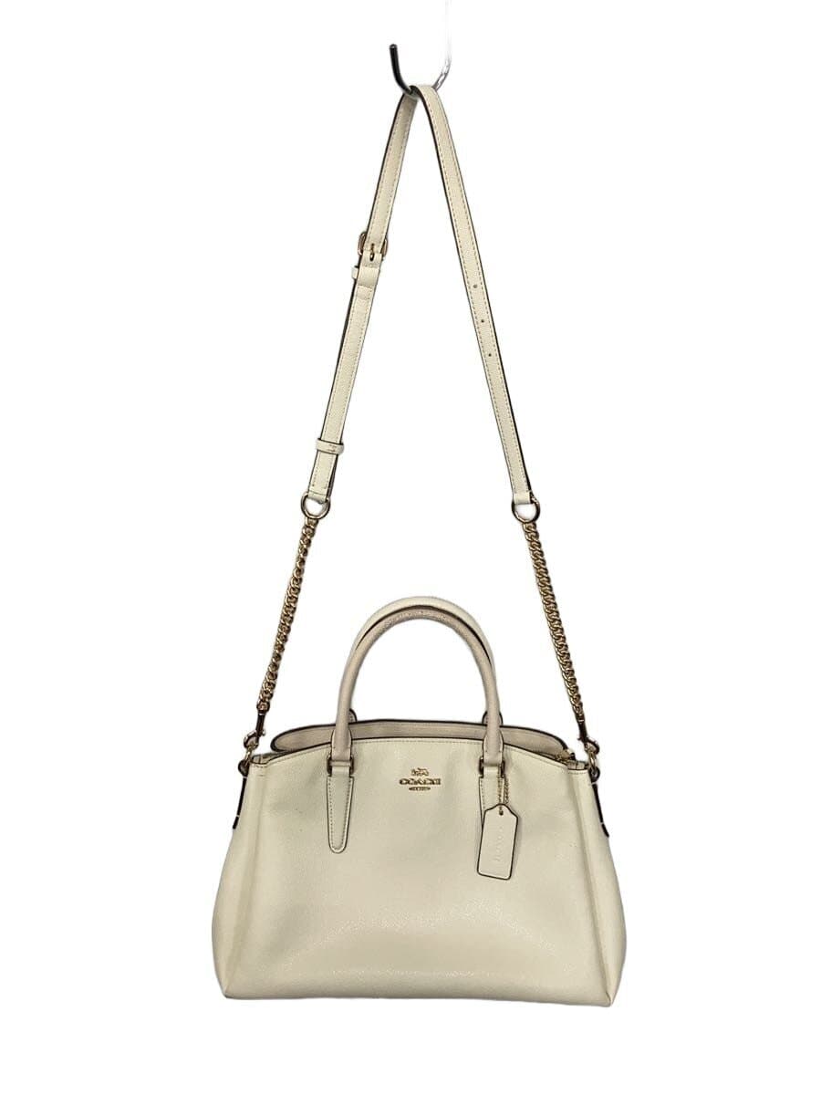 COACH Handbag Leather CRM Solid A1832-F28976