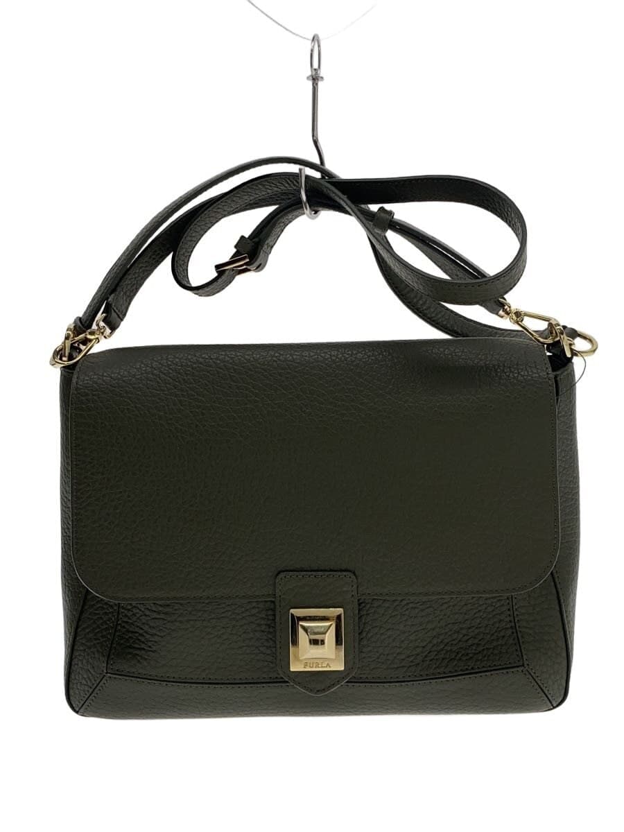 FURLA Shoulder Bag Leather KHK