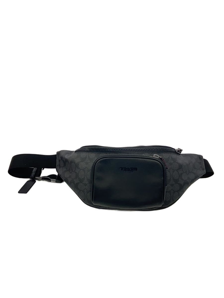 COACH Waist Bag Leather BLK CT714