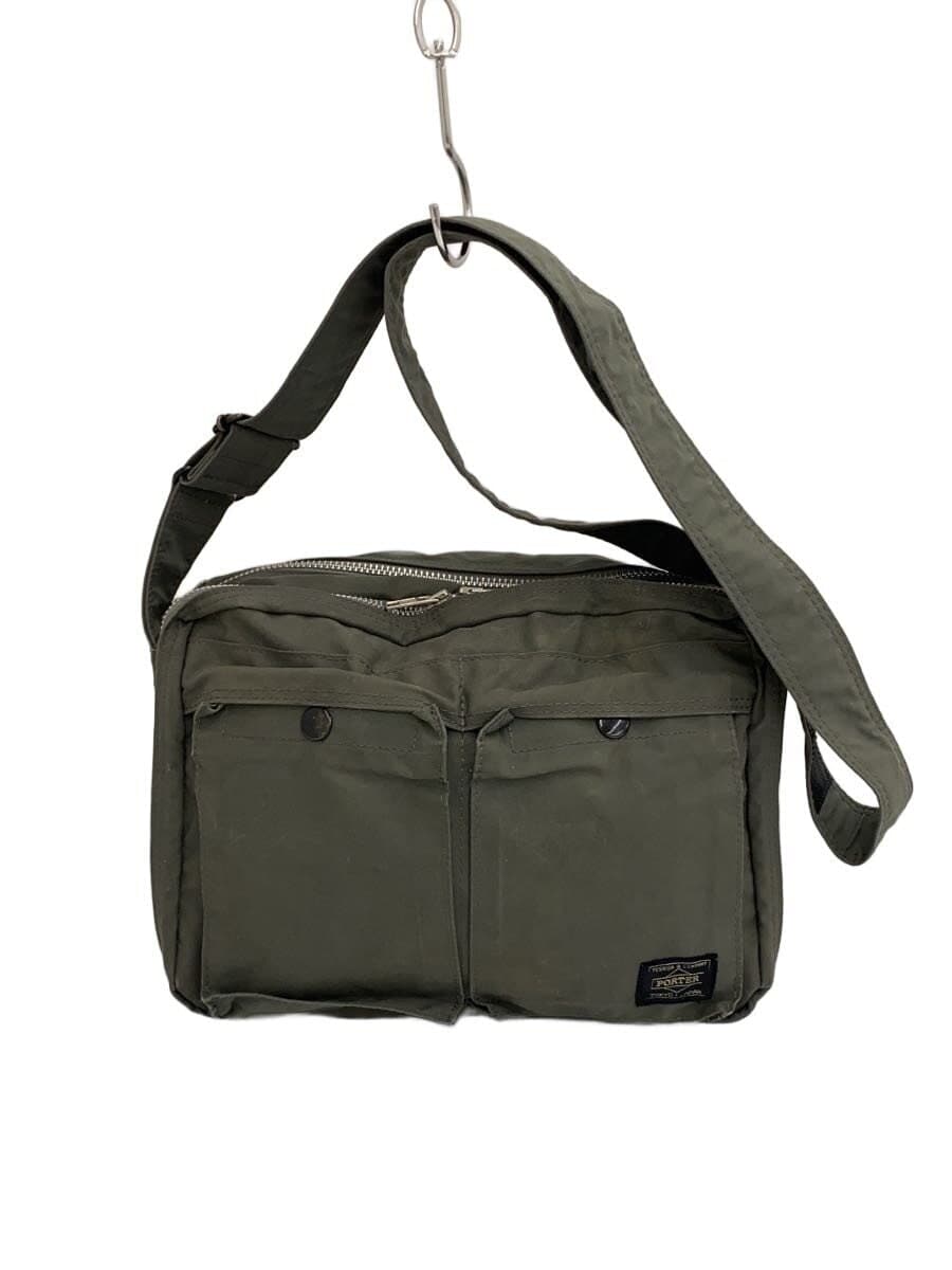 PORTERSLING BAG W zip Shoulder Bag Nylon KHK Solid 622-15154