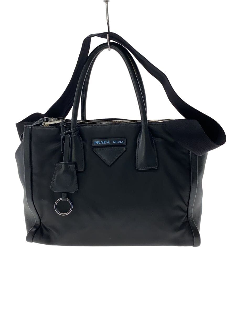 PRADA Handbag Nylon BLK