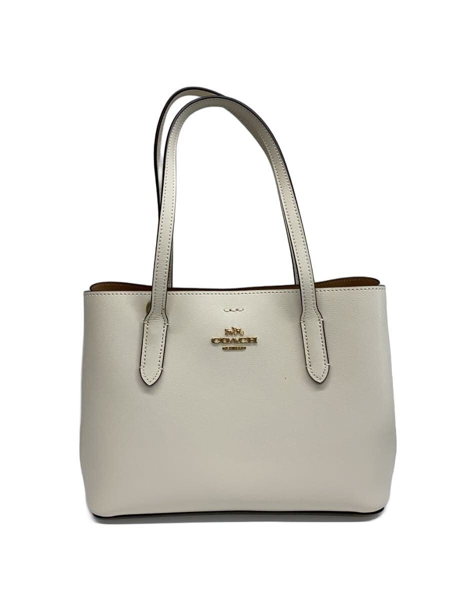 COACH Handbag Leather WHT Solid