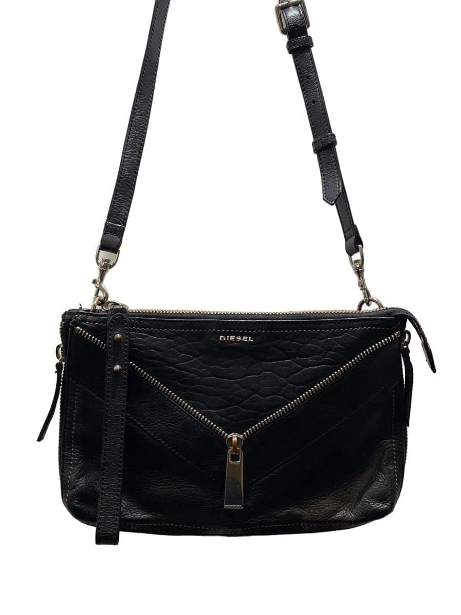 Diesel Fashion Shoulder Bag Leather BLK