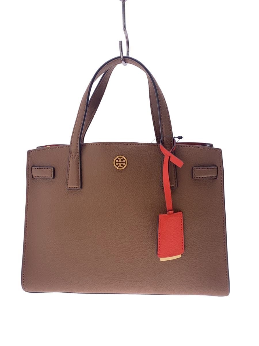 TORY BURCH Shoulder Bag Leather BRW Solid 73625