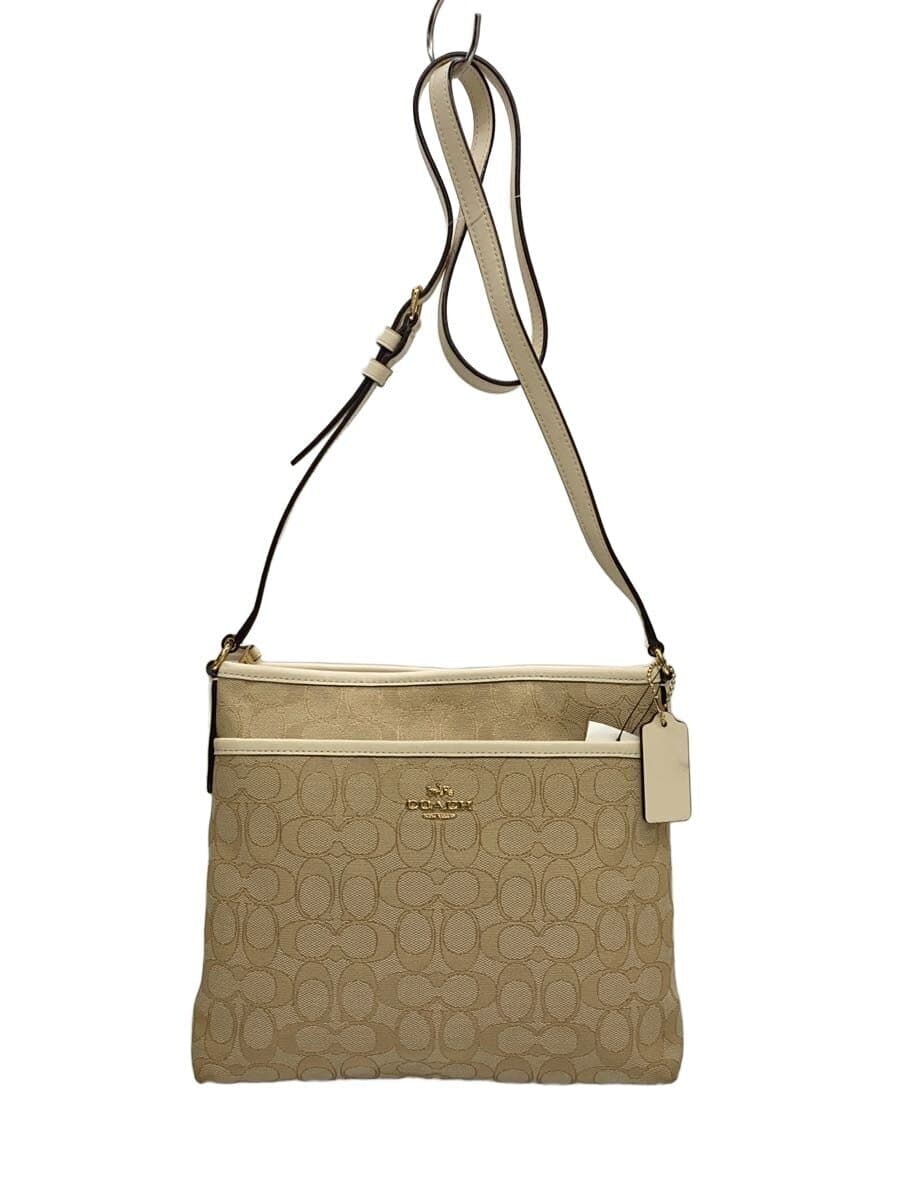 COACH Shoulder Bag -- BEG All-over Print A1957-F29960