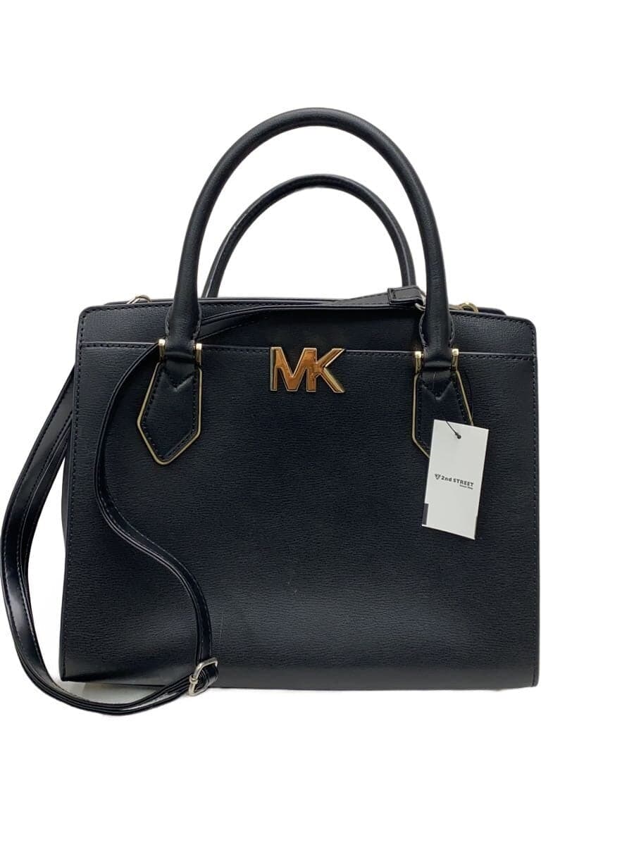 MICHAEL KORS Handbag Leather BLK Solid nb-2001