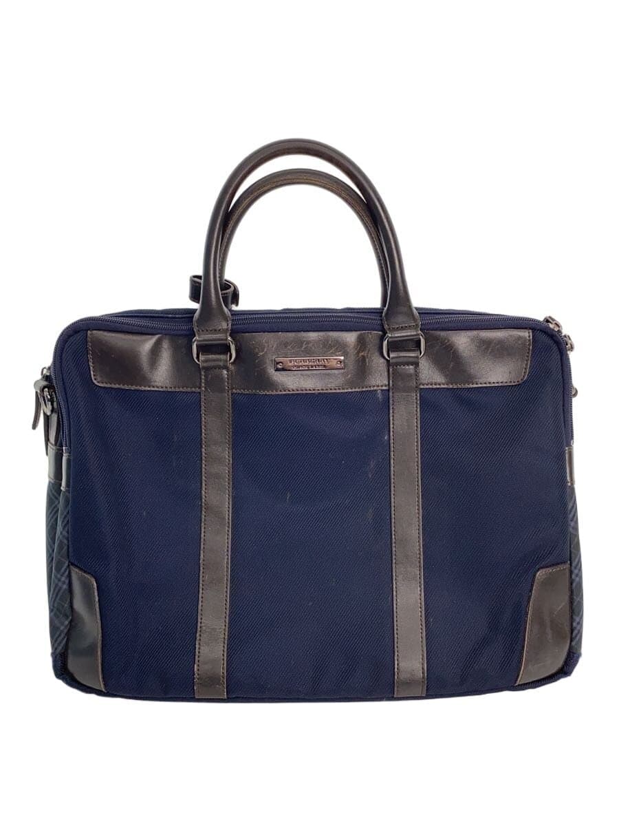 BURBERRY BLACK LABEL Briefcase NVY Solid