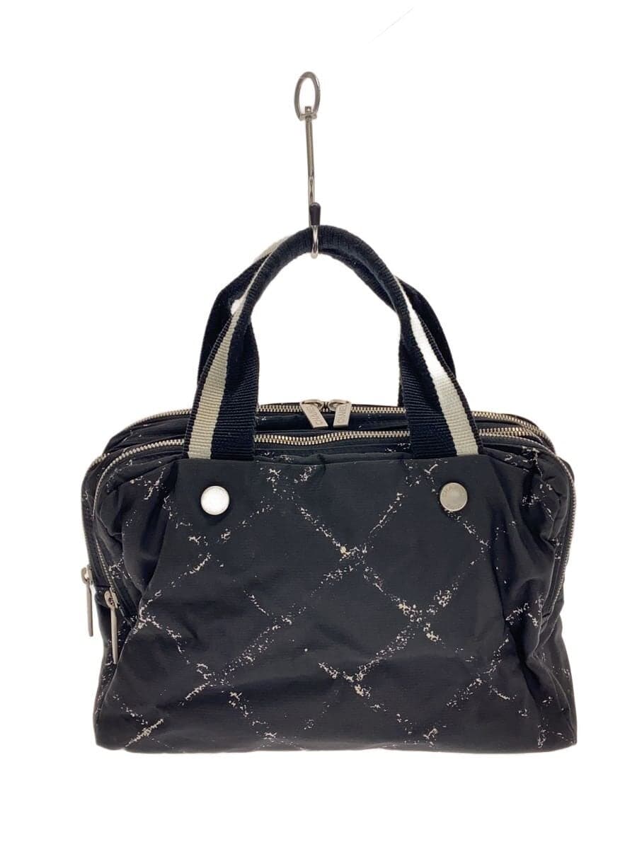 CHANEL Bag Nylon BLK All Over Pattern