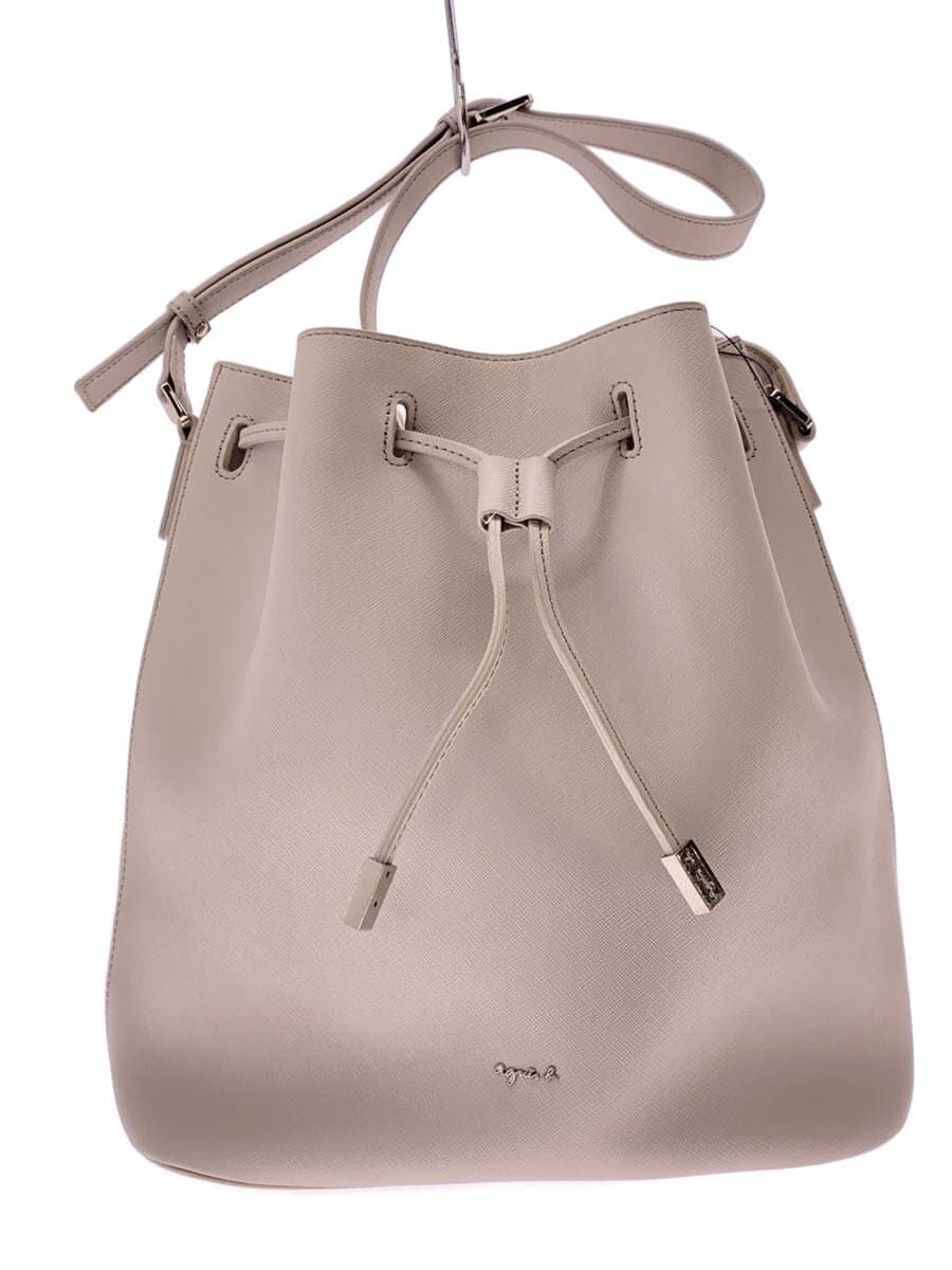agnes b. Shoulder Bag PVC GRY