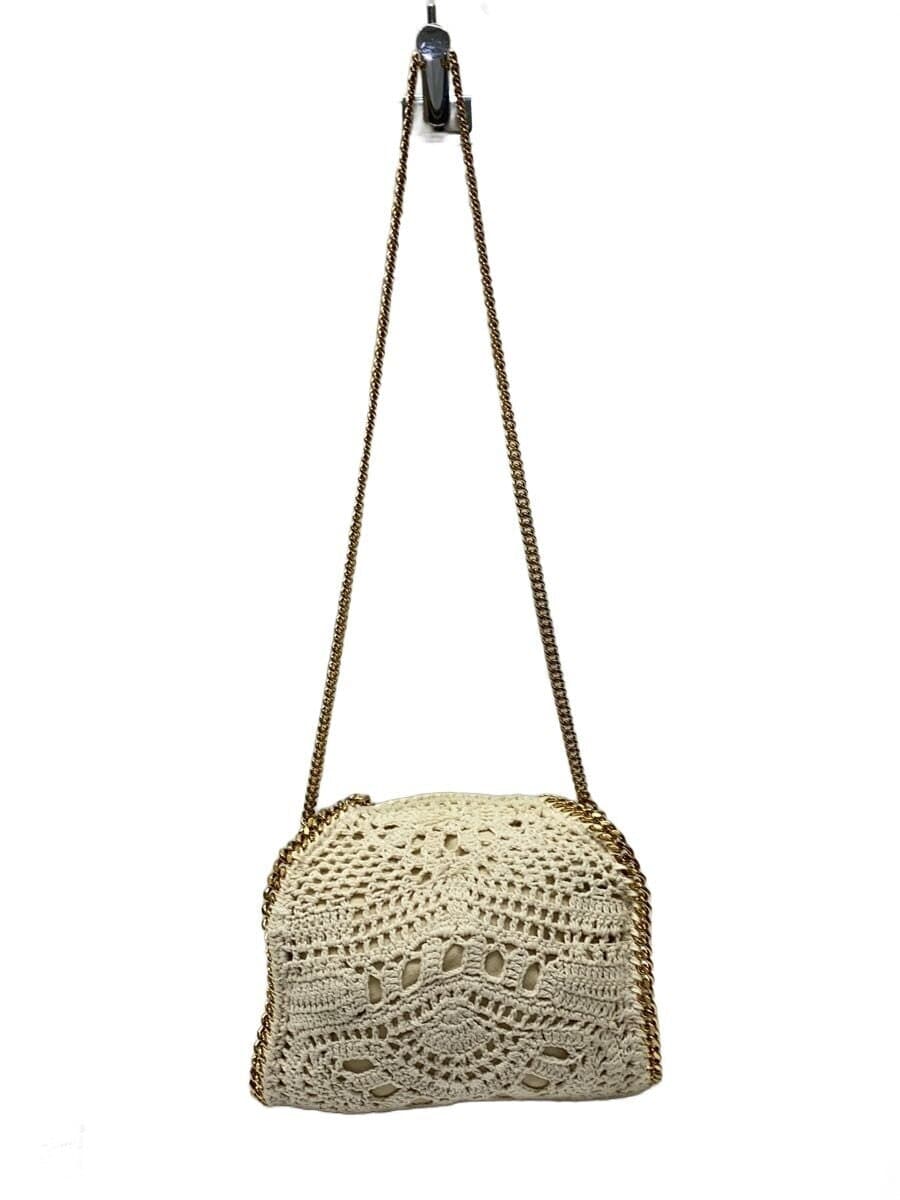 STELLAMcCARTNEY Mini Crochet Knit Bag -- WHT