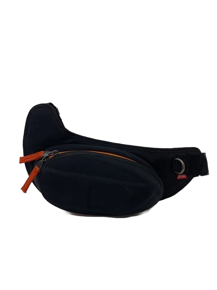 DIESELD logo crossbody usability shoulder bag cotton BLK