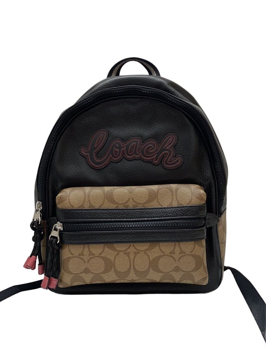 COACH Backpack Leather Black F76747