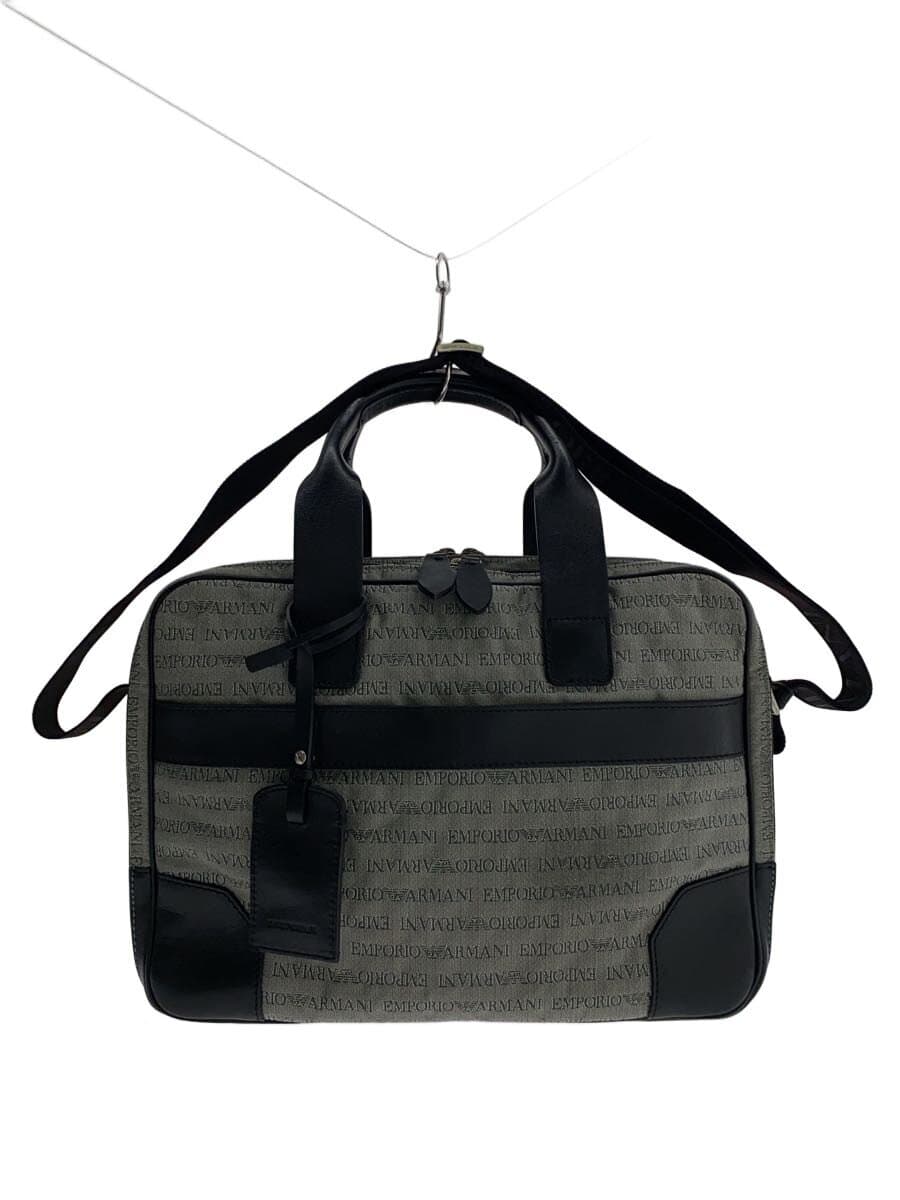 EMPORIO ARMANI2-Way Briefcase GRY All Over Pattern