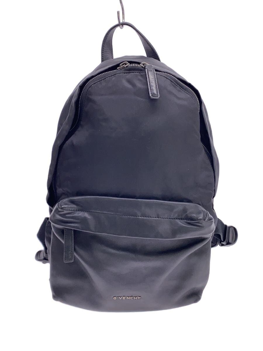 GIVENCHY Studs Nylon Leather Backpack BLK Solid