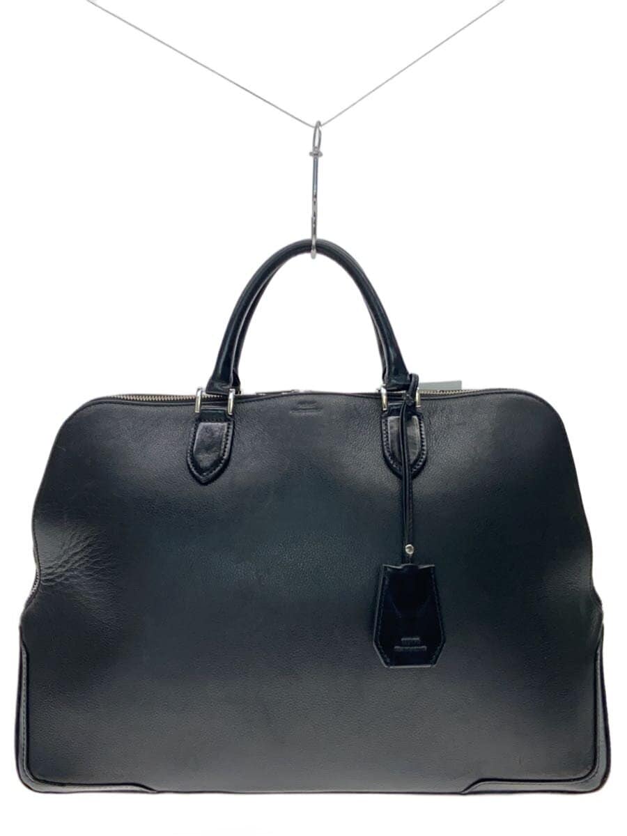 SEEKER tote bag leather black plain