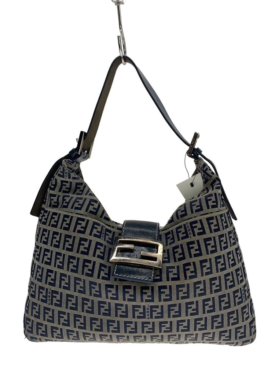 FENDI shoulder bag canvas GRY