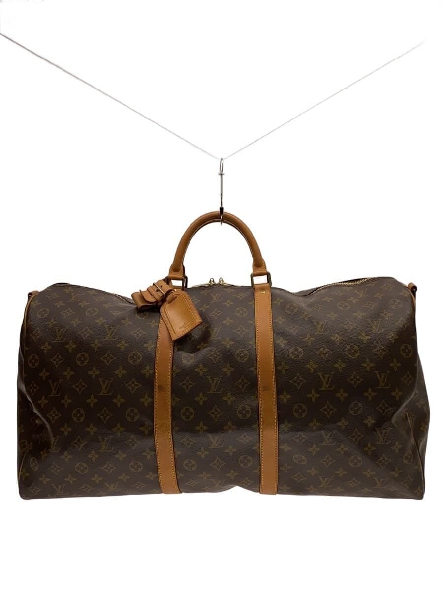 LOUIS VUITTON Keepall Bandoulière 60 Monogram Canvas Boston Bag PVC BRW