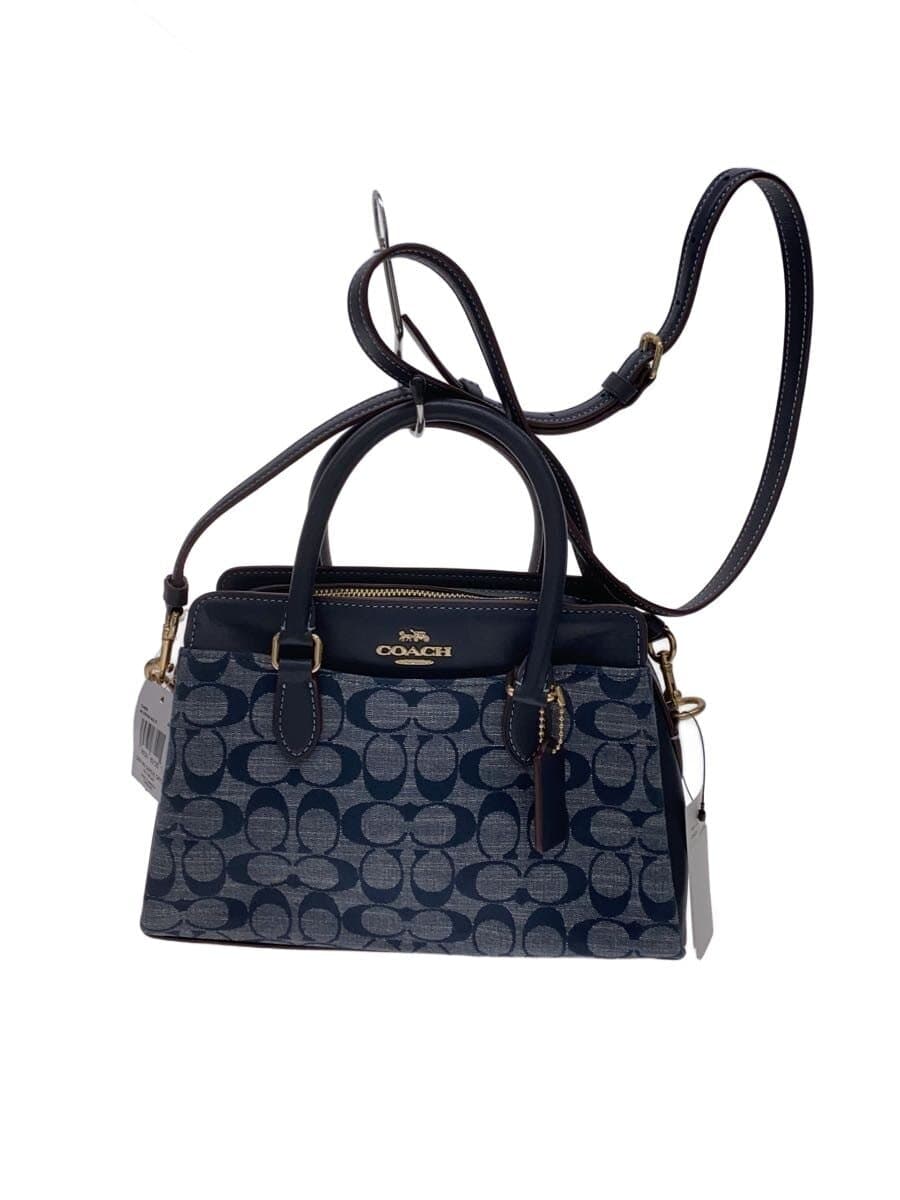 COACH Shoulder Bag BLU All Over Pattern CH859
