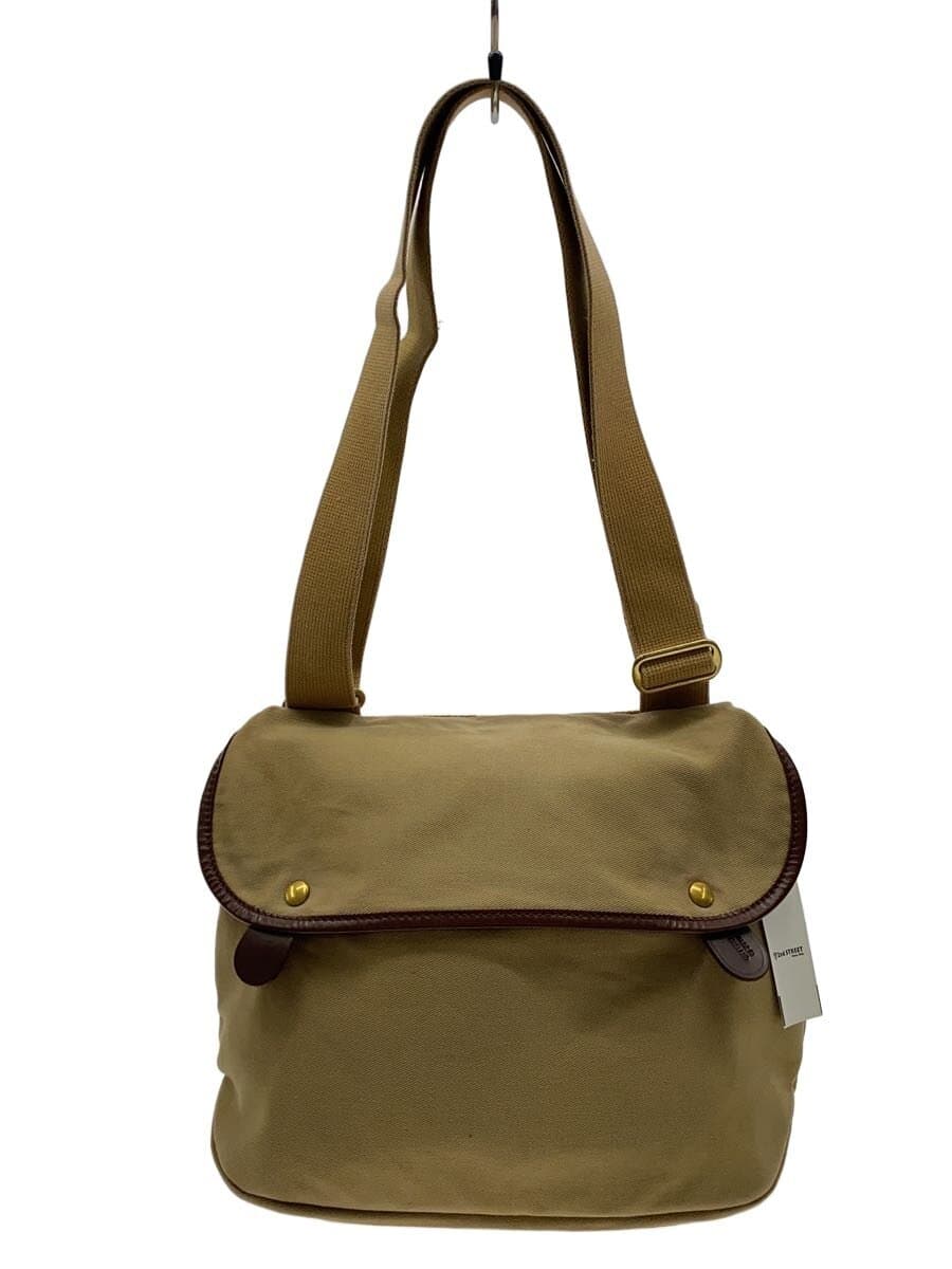 BRADY Shoulder Bag Canvas BEG Solid