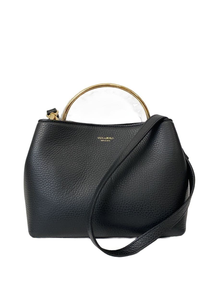 VIOLAd’ORO shoulder bag leather BLK