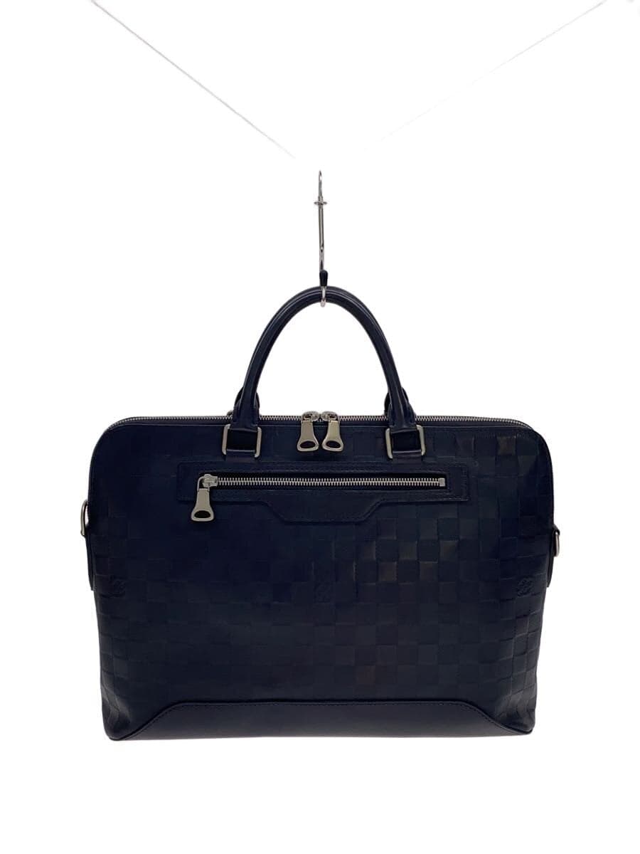 LOUIS VUITTON Ave New Briefcase_Damier Infini Leather NVY All Over Pattern